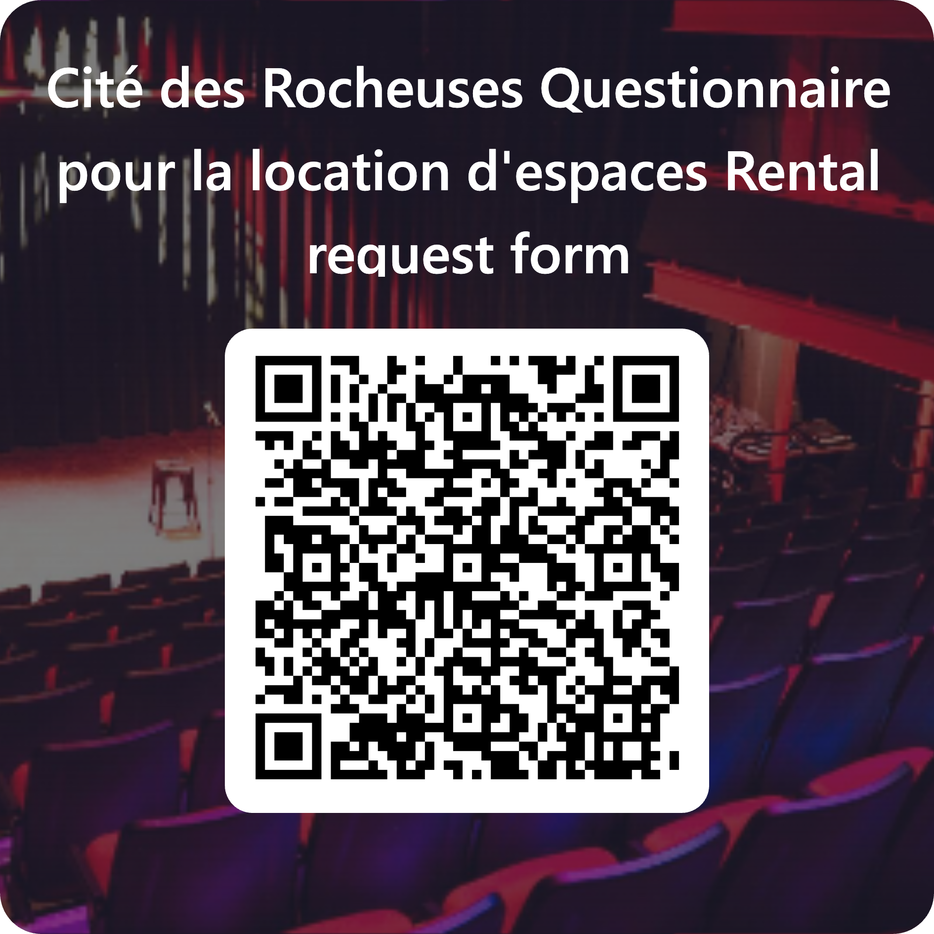 QRCode for Cité des Rocheuses__Questionnaire pour la location d'espaces_Rental request form