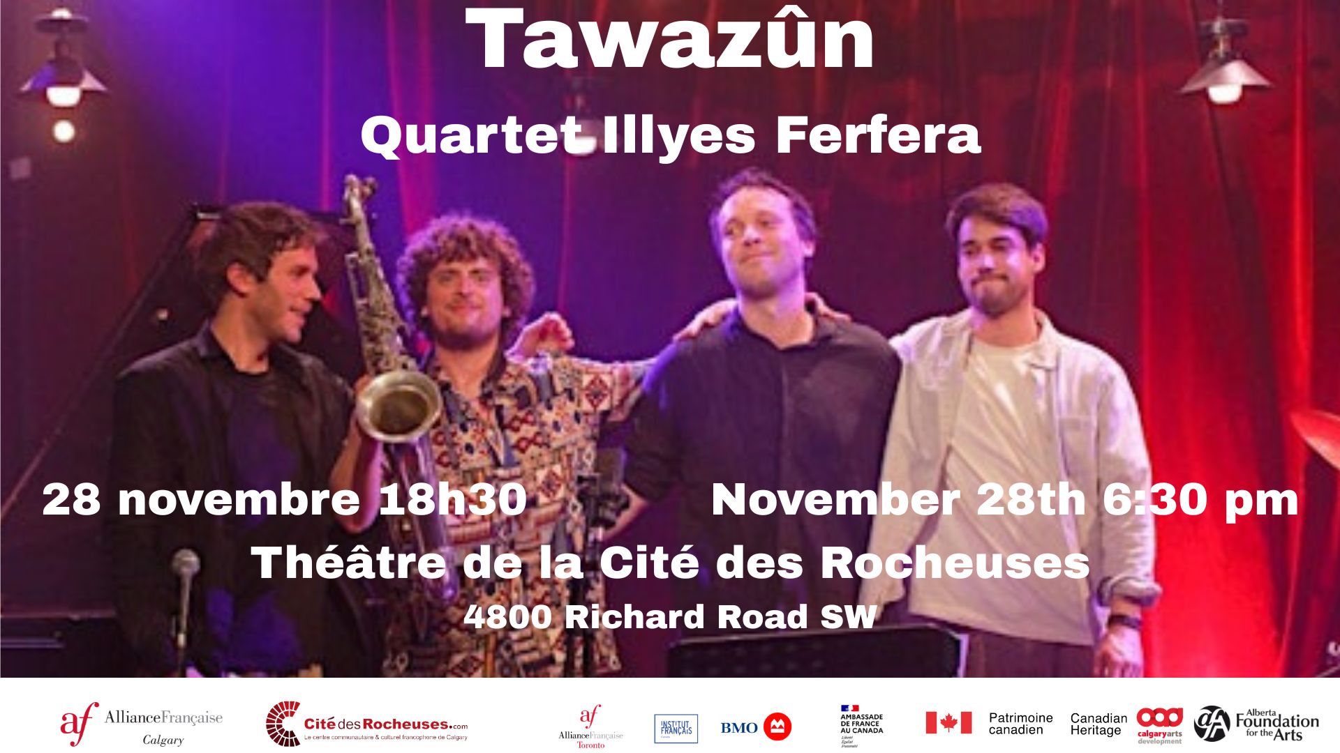 Tawazûn - Quartet Illyes Ferfera - La Cité des Rocheuses