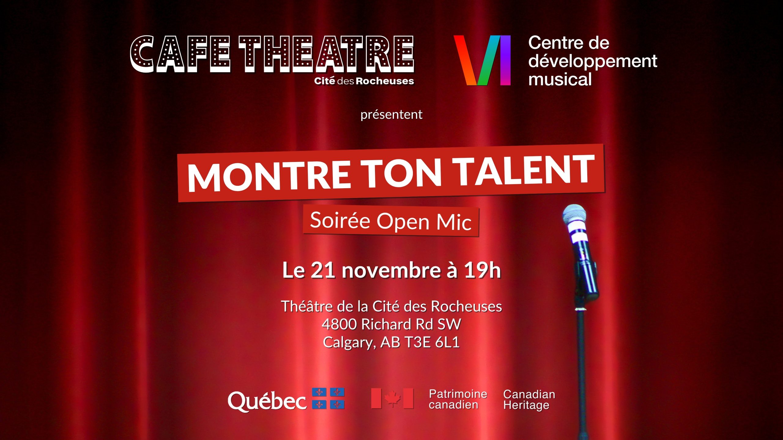 Montre ton Talent à La Cité des Rocheuses