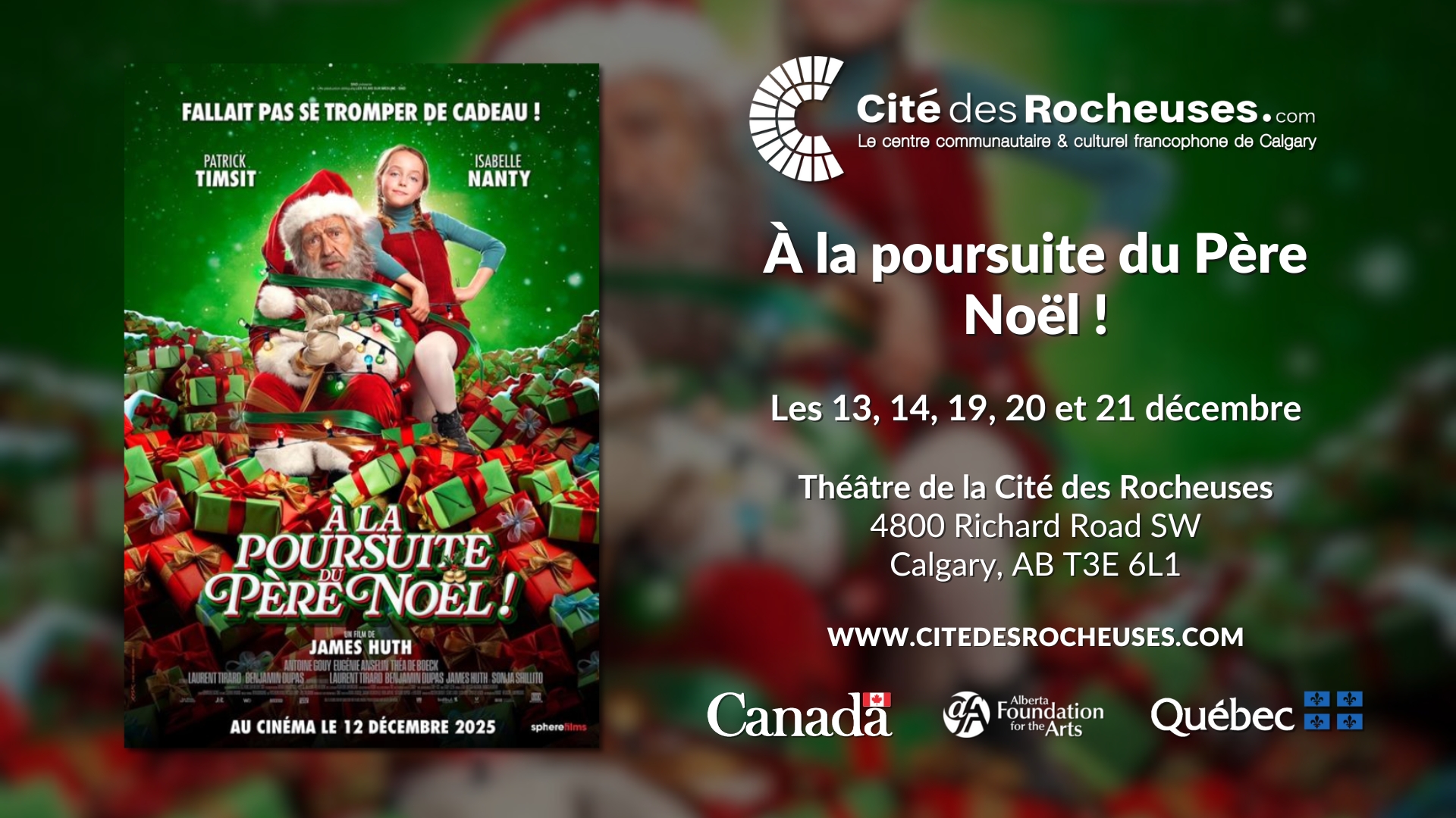À la poursuite du Père Noël - La Cité des Rocheuses
