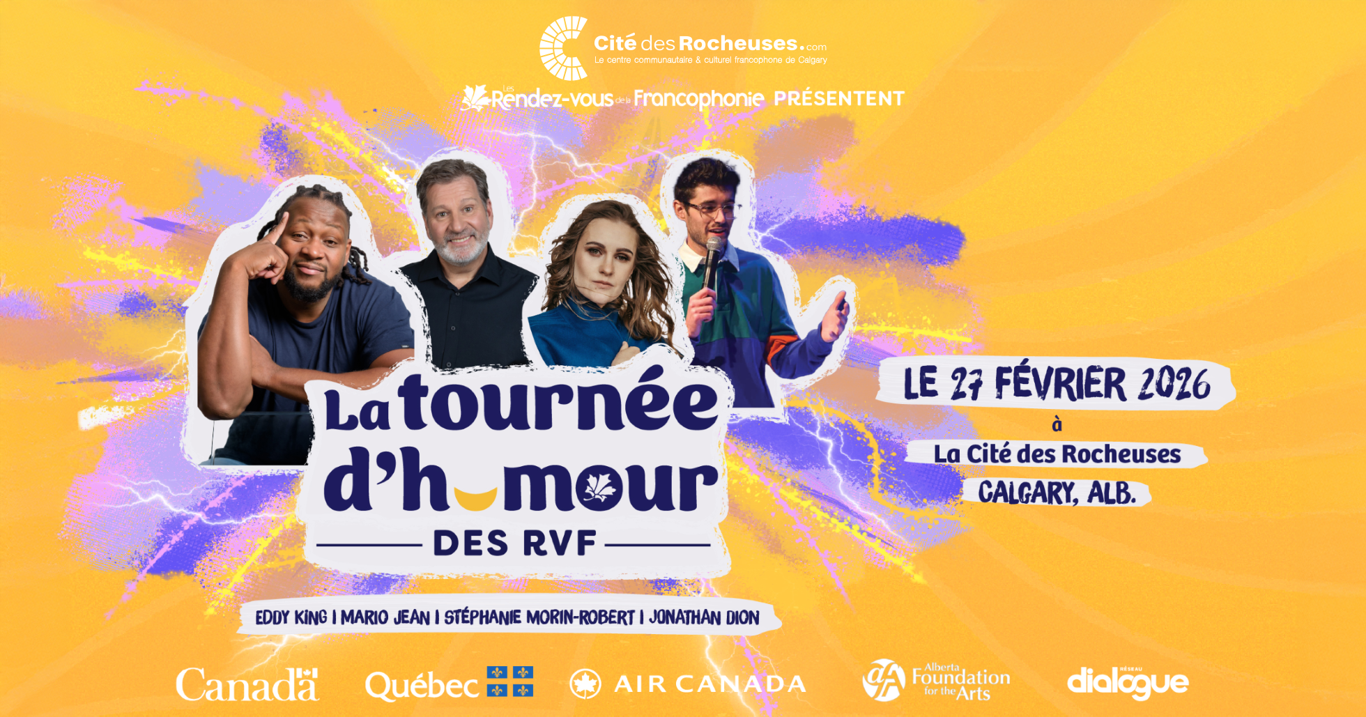 La Tournée de l'Humour des RVF 2026 - La Cité des Rocheuses