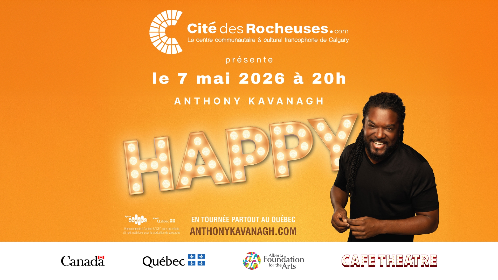 Anthony Kavanagh Calgary Café Théâtre Cité des Rocheuses